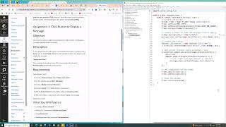 create a simple Java GUI programs using button events to display a message when button is click.