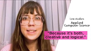 Applied Computer Science: this is why Lea chose this programme