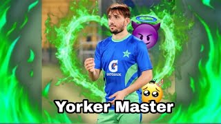 Zaman khan Yorker Master 👿🔥 ll Attitude Bowling 💯 #trending #youtubevideo #viralvideo #youtubeviral