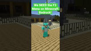 We NEED the F3 Menu on Minecraft Bedrock!