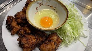 ご飯瞬食！生卵に絡めるべき味付けの唐揚げの作り方！