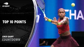 Coco Gauff | Top 10 Points | 2023 US Open