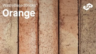 Orange WasteBasedBricks® - Sustainable Bricks from Waste