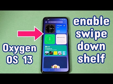How to Enable or Disable Swipe Down Feature for OnePlus Android 13 Phone