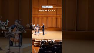 #品川カルテット #Rolling Strings 小田原三の丸ホール　2023.8.2 撮影許可が出て皆で一斉に撮り始めました…