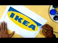 how to draw the ikea logo 3