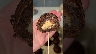 viral mini brownie cookie dough cake pops recipe 🍫 #shorts #recipe #brownie #dessert #easyrecipe