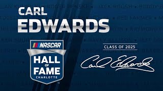 Carl Edwards NASCAR Hall Of Fame Highlights