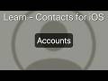 Accounts - Apple Contacts for iPhone & iPad Tutorial