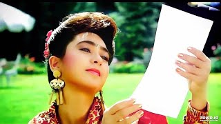 Pyar Ke Kagaz Pe 💕 Jigar ❤️ Love Song ❤️|4k Video|Ajay Devgan, Karishma Kapoor