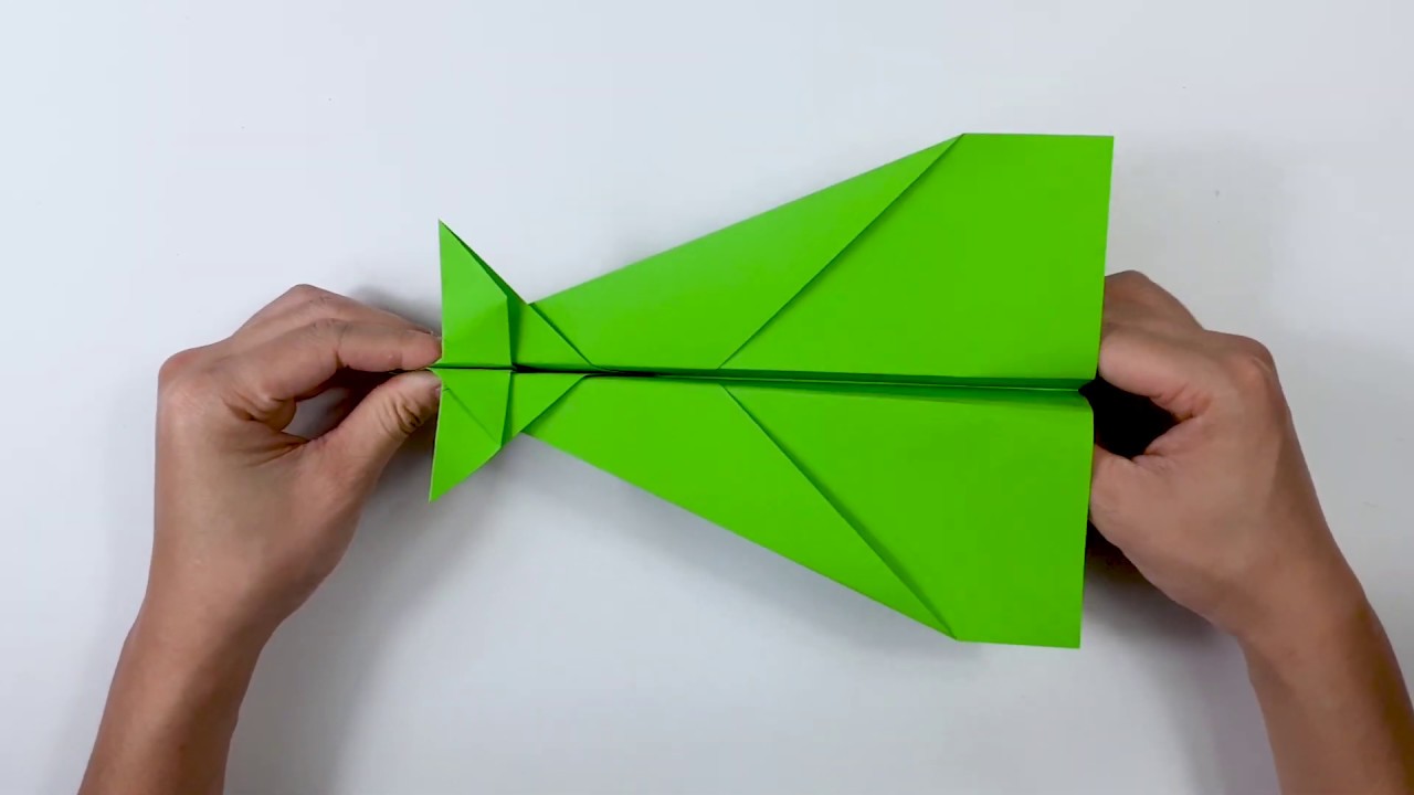 How To Make Reverse Boomerang Paper Plane - YouTube