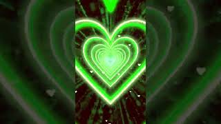 Heart Background 💚Green Heart Tunnel | Animated Background | Wallpaper Heart | Neon Heart Tunnel