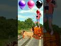 Funny belgadi to balloon aunty dancing on stop the high-speed train #trendingshorts#funny #shorts