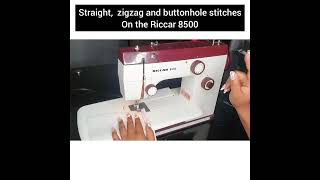 sewing with the Riccar 8500