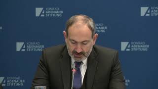 PM of Armenia  made a speech at Konrad Adenauer Foundation