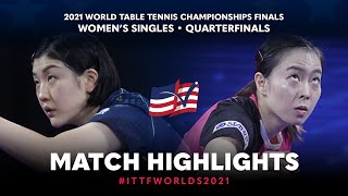Chen Meng v Kasumi Ishikawa | 2021 World Table Tennis Championships Finals | WS | QF