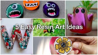 5 Amazing  Resin Art Ideas for Beginners That you can try at home | Resin Halloween Themed