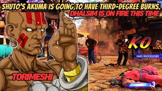 SF6 ▰TORIMESHI (DHALSIM) VS FT5 SHUTO (AKUMA) ▰ High Level Gameplay streetfighter6