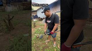 Servis sekalian setting mesin potong rumput