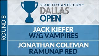 SCGDFW - Round 8 - Jack Kiefer vs Jonathan Colem