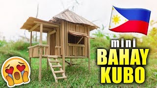 DIY Bahay Kubo Miniature | Philippine Art | How To Make Amazing Craft