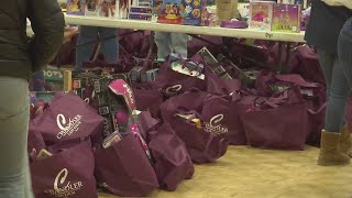 The James Brown Family Foundation holding its annual toy giveaway at May Park