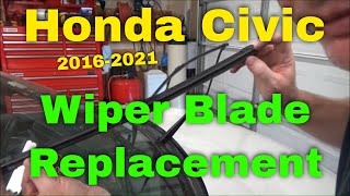 How to Replace Wiper Blades/Inserts on a Honda Civic (2016-2021)