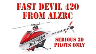 Fast Devil 420 Quick First Look 3d Cp Flybarless 420mm Electric Rc Helicopter Fast Devil 420 Quick First Look 3d Cp Flybarless 420mm Electric Rc Helicopter