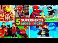 Top 5 Super Hero Mods For Minecraft Pocket Edition || Minecraft Superhero Mods Addon