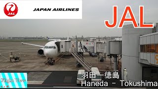 【4K Flight Side View】JAL(Haneda～Tokushima)