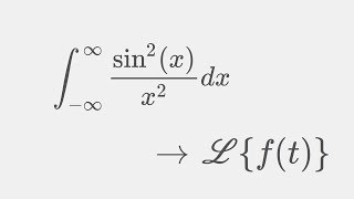 Integrating the Dirichlet^2 boi once again using Papa Laplace ( improper integral sin^2(x)/x^2 )
