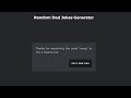 Random Dad Jokes Generator Using HTML, CSS And JAVASCRIPT Code | Day 46 Off 100 Days Project