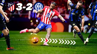 Atlético de Madrid vs Inter Milán 3-2 (2-1) | OCTAVOS DE FINAL | Champions League