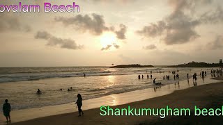 Best beaches in Thiruvananthapuram ? Kovalam Beach and Shangumugham Beach. Commercialized beaches.