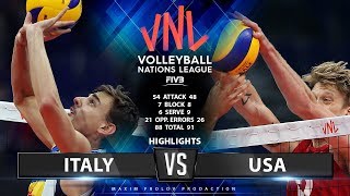 Italy vs USA | Highlights Men's VNL 2019