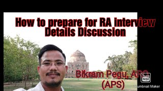 How to prepare for upcoming RA's Interview by APSC #apsc #interview #ra #T\u0026D #assam #apscpreparation