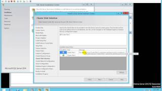 SQL 2014 - Creating a two node Failover Cluster