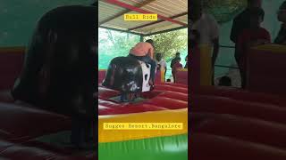 BULL RIDE | Suggee Resort #bullride #india #youtubeshorts #bangalore #resort #adventure #youtube