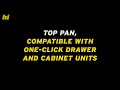 Top Pan, Compatible with One-Click Drawer and Cabinet Units | Hidrive Service Body Accessory