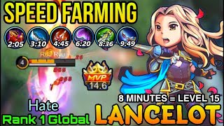 Fast Farming Speed Lancelot The Ultimate Killer!! - Top 1 Global Lancelot by Hate - MLBB