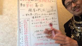 与沢翼会長に学ぶ・孫子の兵法（２２）　第四　軍形篇①・強者の戦法！　天徳先生の一番弟子・ナフタリン国王の伝授