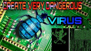 How to create very dangerous virus using notepad