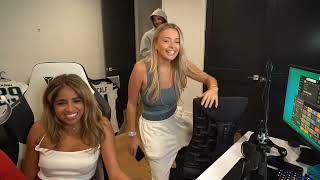 Corinna Rides Aircool's Chair & Pretends its his Face