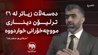 ئەمڕۆ: پرسی مووچە و داهات و سەردانی شاندی هەرێم بۆ بەغدا بە میوانداریی ڕۆژنامەنووس حەکیم حەمەد