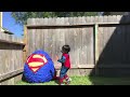 Ryan opens Giant Superman Surprise Egg