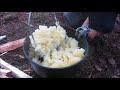 winter camping in a tentipi