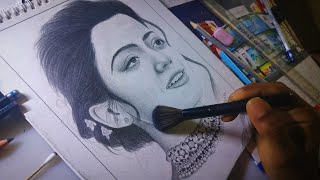 Rashmika Mandanna pencil sketch drawing | How to draw Rashmika #rashmikamandanna #drawing #sketch