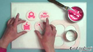 Evil Cake Genius - Princess Castle Cupcakes Stencil Set