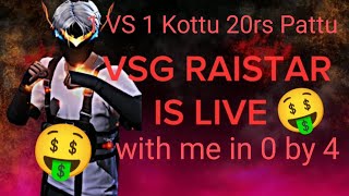 1 Vs 1 Kottu 20 Rs Pattu With 0-4 #vsg #vsgarmy #sanstargaming