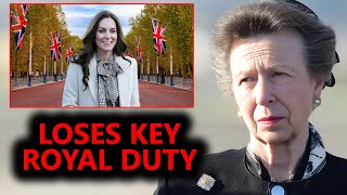 Princess Anne loses key royal duty to Kate Middleton